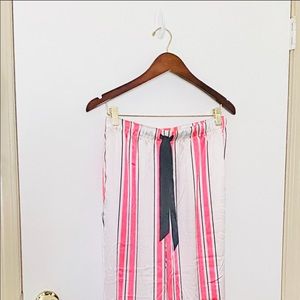 NWT Victoria’s Secret: Sm Striped Satin Sleep Pant